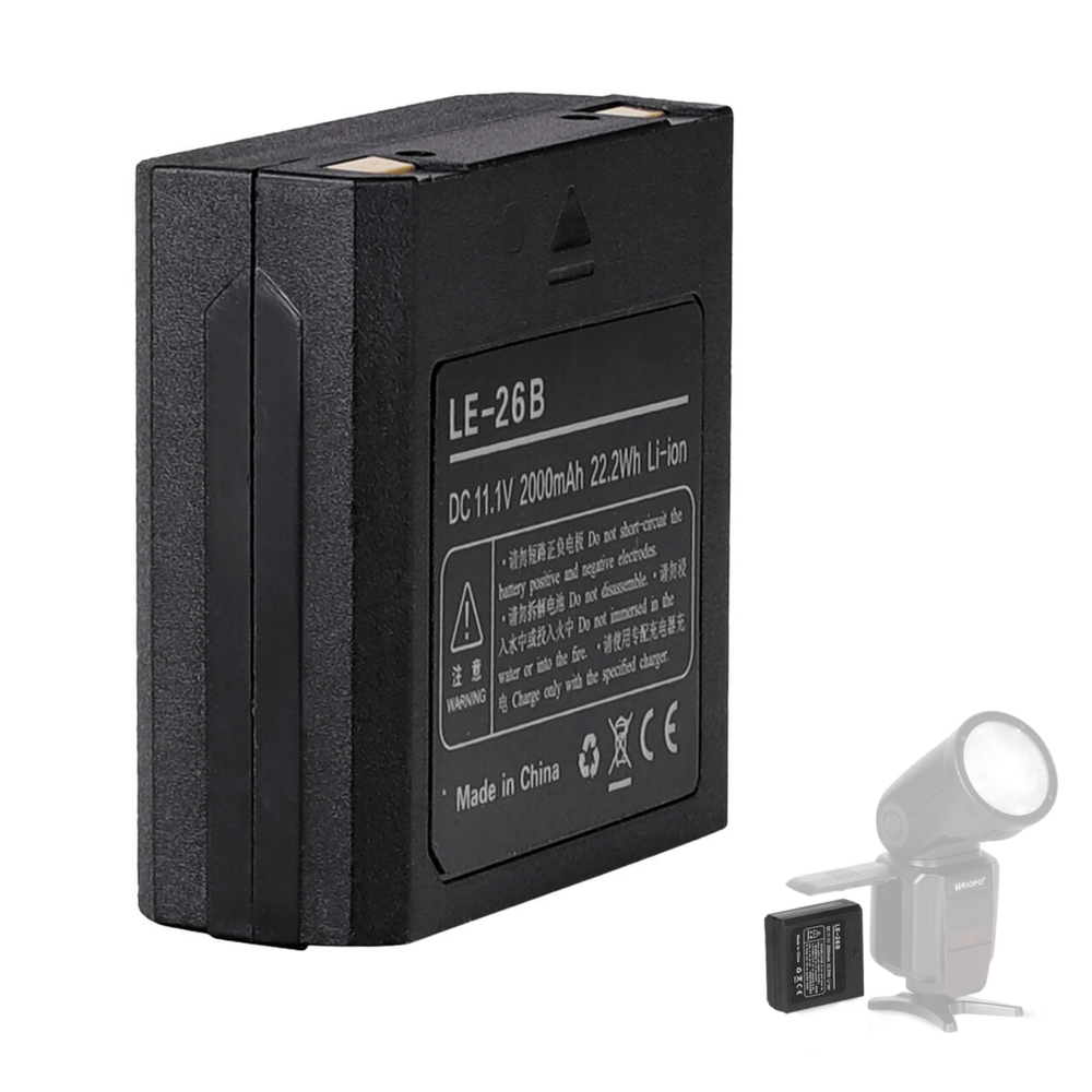 Bateria-Recarregavel-LE-26B-para-Flash-Triopo-R1-Wireless -1- Bateria-Recarregavel-LE-26B-para-Flash-Triopo-R1-Wireless -1-